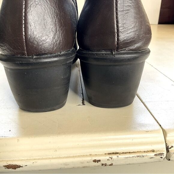 SBICCA Ankle Boots Brown Strap Side Zipper Size 7M - Picture 4 of 13